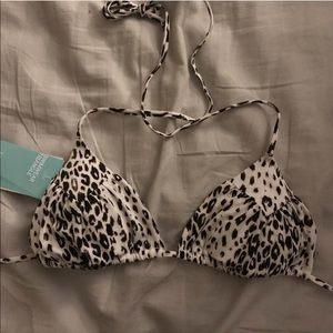 animal print bikini top size 6